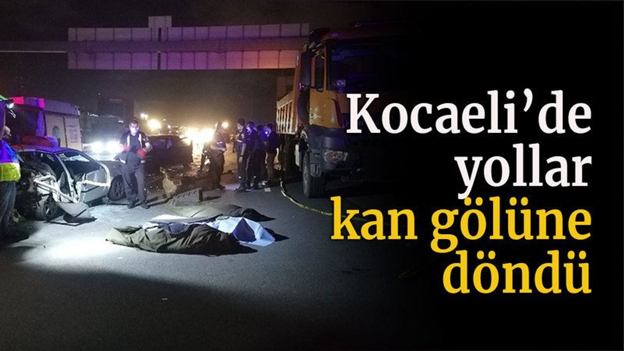 Kocaeli’de 2020’de yollar kan gölüne döndü